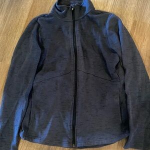 Skechers s small navy blue zip up jacket top athletic